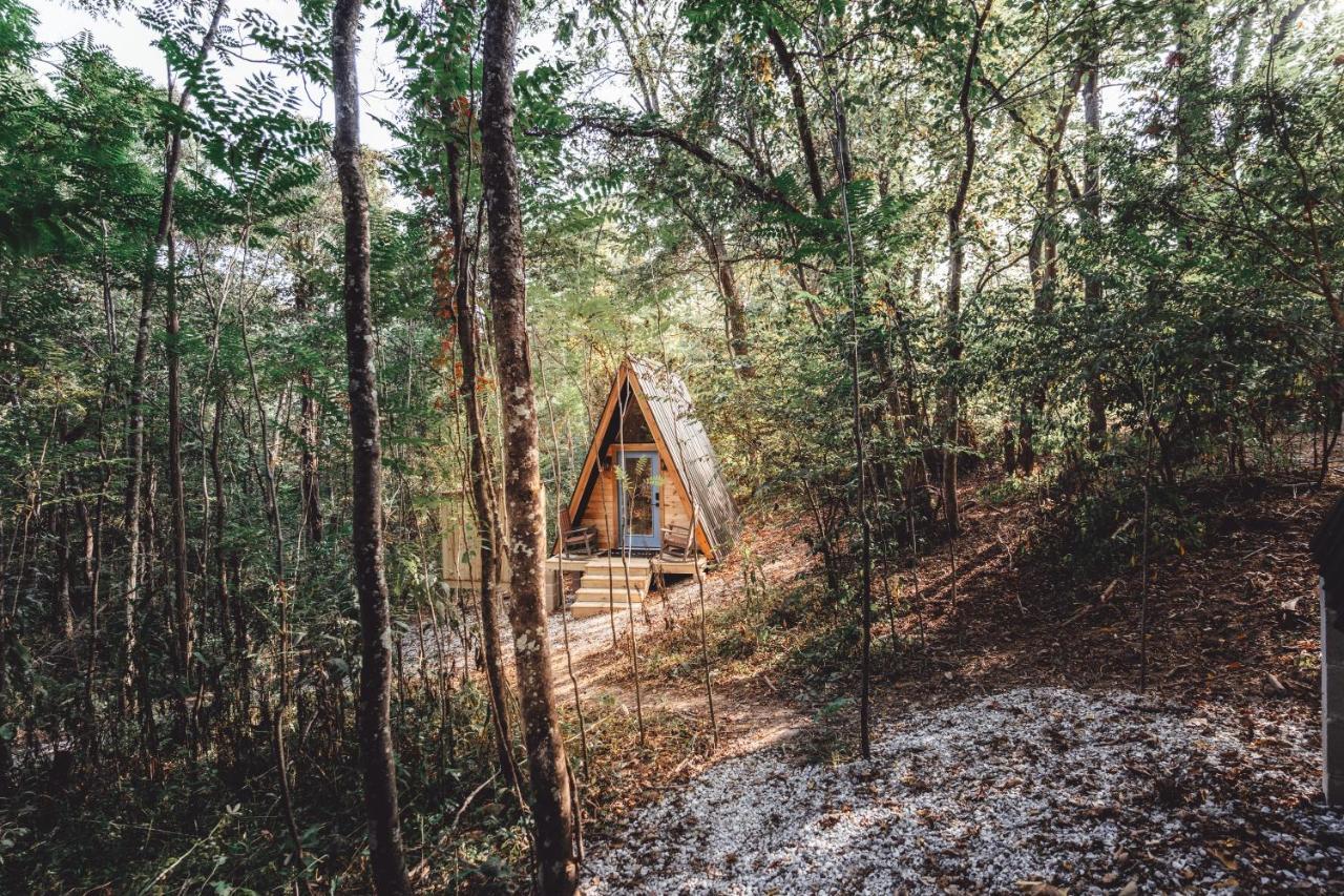 Blue Brambler Glamping A-Frame Apartment Rockbridge Exterior photo