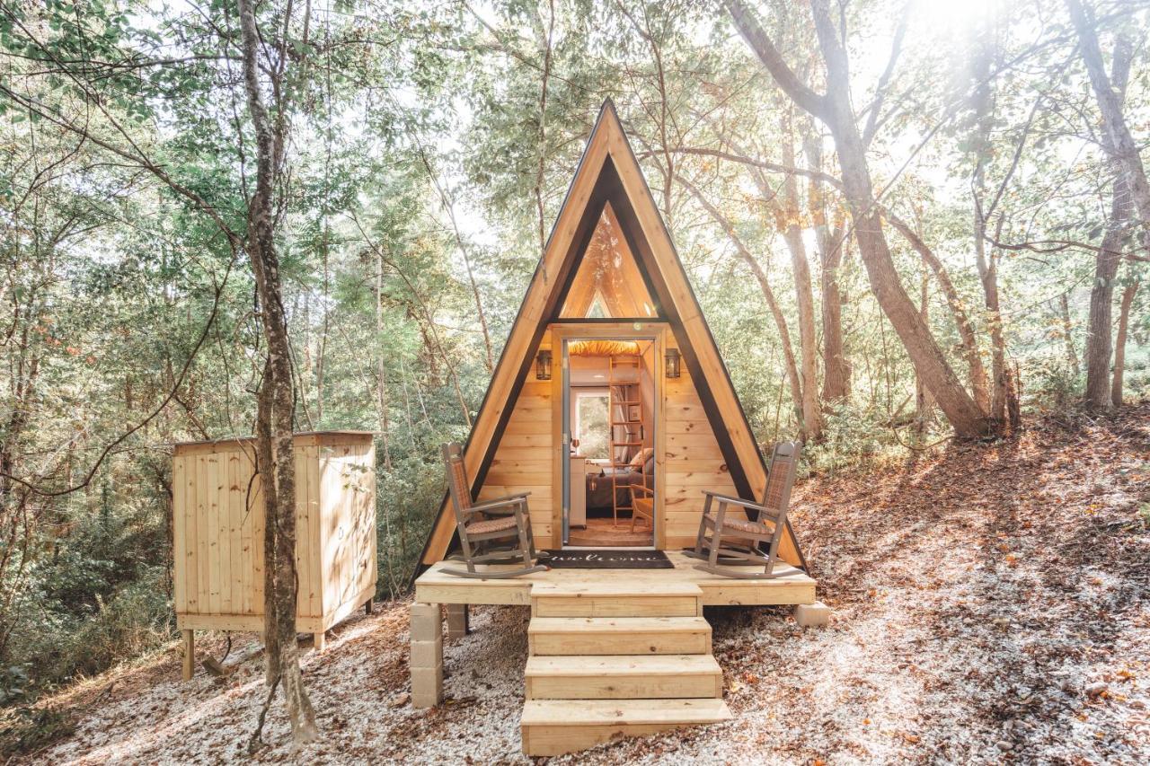 Blue Brambler Glamping A-Frame Apartment Rockbridge Exterior photo